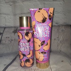 Victoria's Secret Peach Squeeze mist & lotion set